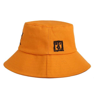 Planet Gates Men Women Bucket Hat Crying Face Embroidery Boonie Hat Solid Color Travel Beach Sun hats Casual Visor Fishman Caps