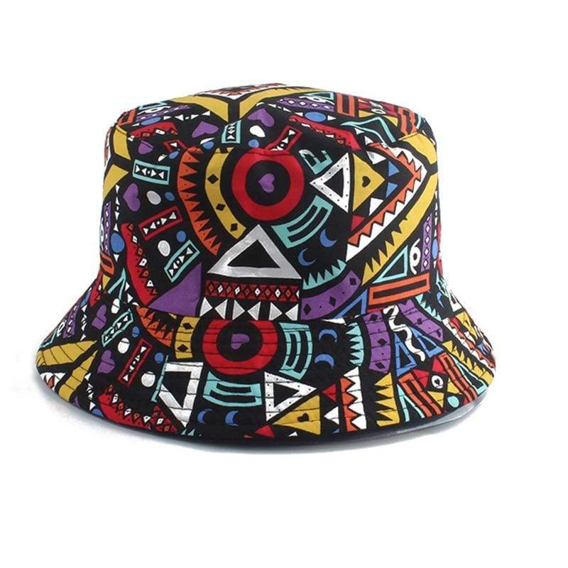 Planet Gates Men Women Fisherman Hat Vintage Print Panama Bucket Hat Reversible Bob Chapeau Femme Retro Hip Hop Cap Gorros
