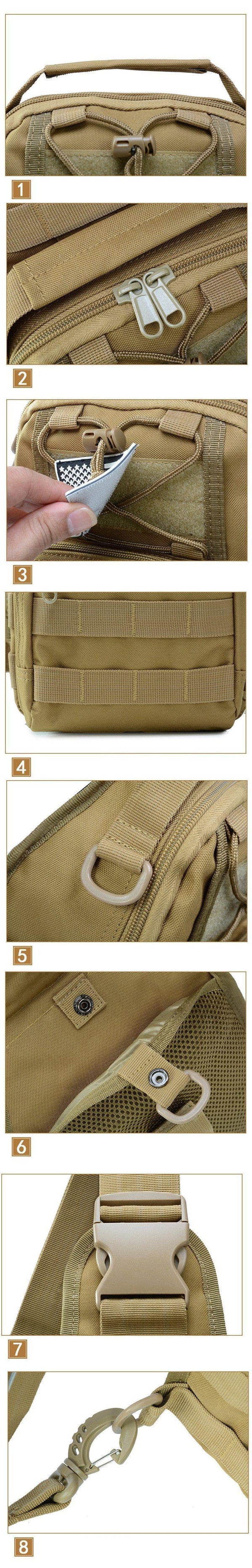 Planet Gates Men Women Military Bag Tactical Chest Bags Unisex Fashion Camouflage HandBags Cool Camping Hiking Travel Shoulder Bags