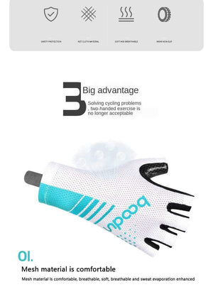 Planet Gates Men Women Road Bike Glove Cycling Gloves Half Finger Anti-slip Shockproof Gel Padded Bicycle Mittens Racing Gloves