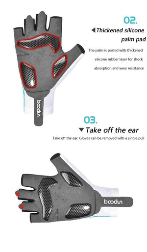 Planet Gates Men Women Road Bike Glove Cycling Gloves Half Finger Anti-slip Shockproof Gel Padded Bicycle Mittens Racing Gloves