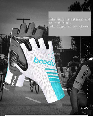 Planet Gates Men Women Road Bike Glove Cycling Gloves Half Finger Anti-slip Shockproof Gel Padded Bicycle Mittens Racing Gloves