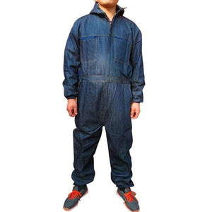 Planet Gates Men Work Clothing Long Sleeve Denim Coverall High Quality Wear resistance Overalls Repairman Machine Auto Repair Working uniform