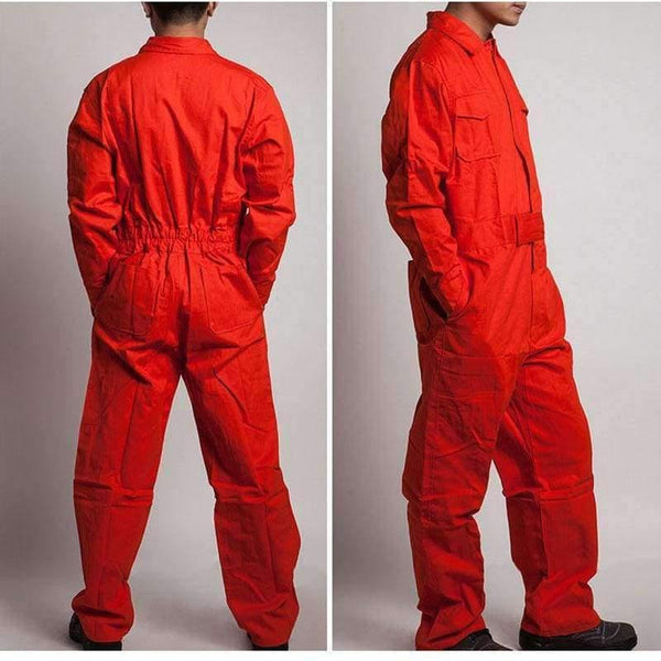 Planet Gates Men Work Overalls Long Sleeve Working Coveralls Comfortable Cotton Labor Uniforms Workwear Repairman Auto Repair Plus Size M-4XL