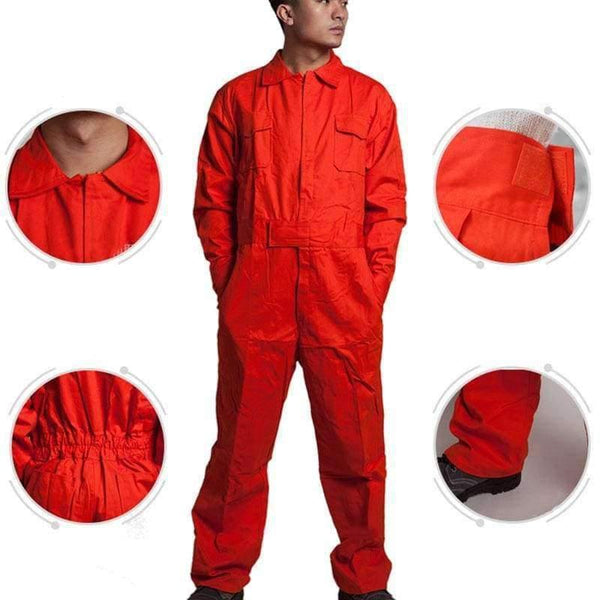 Planet Gates Men Work Overalls Long Sleeve Working Coveralls Comfortable Cotton Labor Uniforms Workwear Repairman Auto Repair Plus Size M-4XL