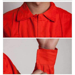 Planet Gates Men Work Overalls Long Sleeve Working Coveralls Comfortable Cotton Labor Uniforms Workwear Repairman Auto Repair Plus Size M-4XL