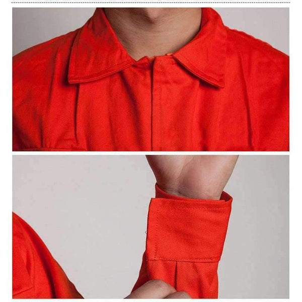 Planet Gates Men Work Overalls Long Sleeve Working Coveralls Comfortable Cotton Labor Uniforms Workwear Repairman Auto Repair Plus Size M-4XL