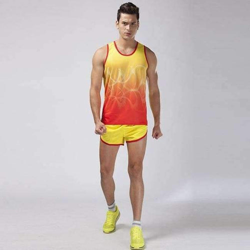 Planet Gates Men yellow colore / L Men women sporting soccer jersey football jersey Survetement Homme Marathon Vest Shorts field Clothing Jogging Running Sets