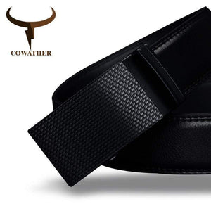 Planet Gates Mens belt luxury high quality cow genuine leather belts for men automatic buckle fashion waist male free shipping