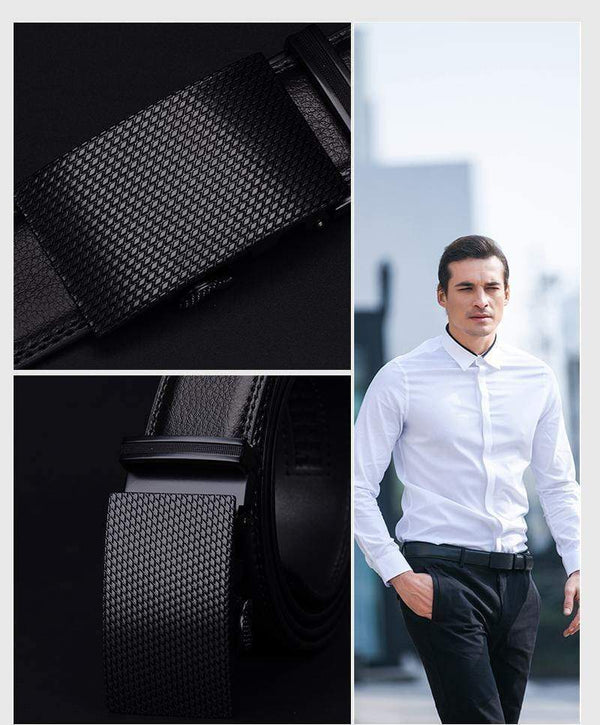 Planet Gates Mens belt luxury high quality cow genuine leather belts for men automatic buckle fashion waist male free shipping