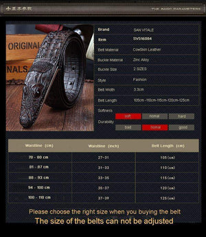 Planet Gates Mens Belts Luxury cow Leather Designer Belt Men High Quality Luxury Crocodile Cinturones Hombre