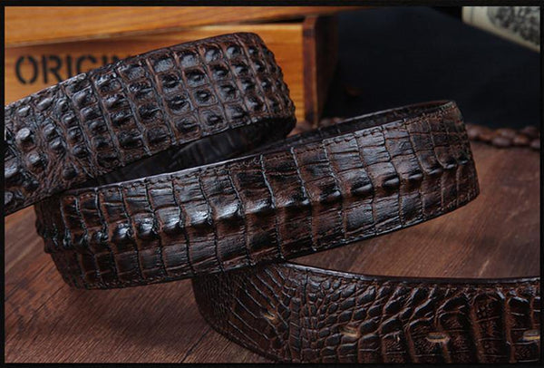 Planet Gates Mens Belts Luxury cow Leather Designer Belt Men High Quality Luxury Crocodile Cinturones Hombre