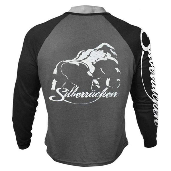 Mens Casual Fashion Cotton T-shirt Man Gyms Fitness Jogger Workout Loose Long Sleeve T Shirt Male Patchwork Tees Tops Apparel