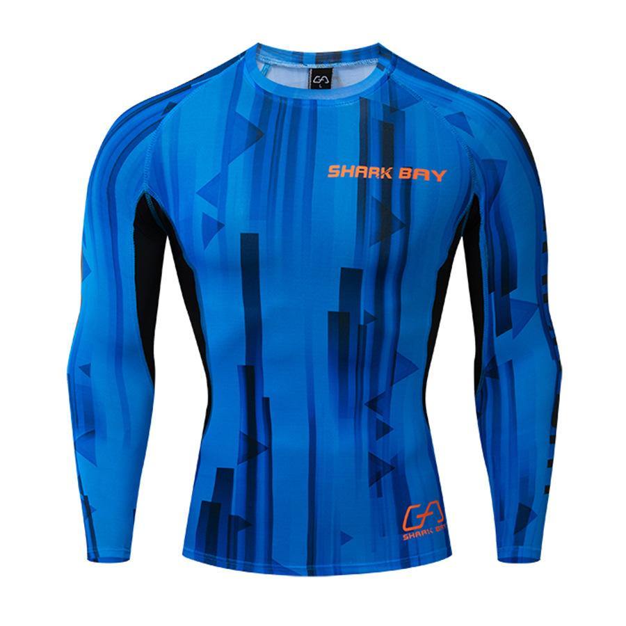 Mens Compression Long Sleeve T-shirt Gyms Fitness Bodybuilding Skinny Quick Dry T Shirt Male Brand Tees Tops Crossfit Clothing