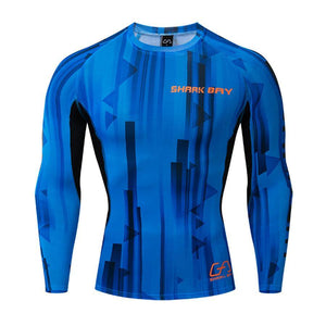 Mens Compression Long Sleeve T-shirt Gyms Fitness Bodybuilding Skinny Quick Dry T Shirt Male Brand Tees Tops Crossfit Clothing