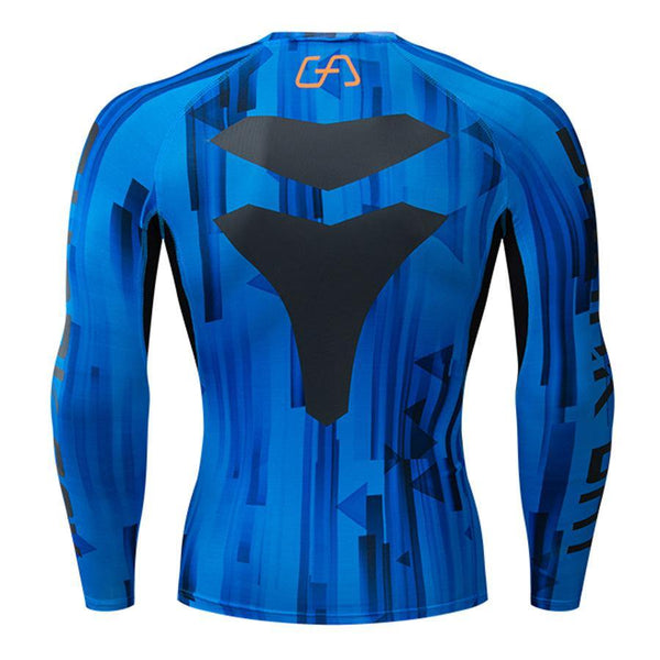 Mens Compression Long Sleeve T-shirt Gyms Fitness Bodybuilding Skinny Quick Dry T Shirt Male Brand Tees Tops Crossfit Clothing