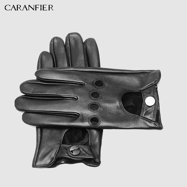 Planet Gates Mens Genuine Sheepskin Leather Gloves Driving Car Motorcycle Bike Goatskin Touch Screen Mittens