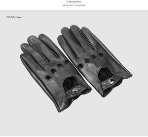 Planet Gates Mens Genuine Sheepskin Leather Gloves Driving Car Motorcycle Bike Goatskin Touch Screen Mittens