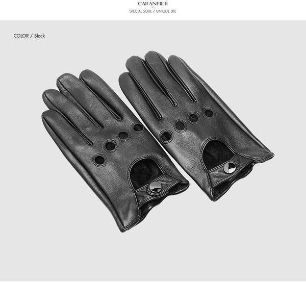 Planet Gates Mens Genuine Sheepskin Leather Gloves Driving Car Motorcycle Bike Goatskin Touch Screen Mittens