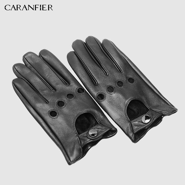 Planet Gates Mens Genuine Sheepskin Leather Gloves Driving Car Motorcycle Bike Goatskin Touch Screen Mittens