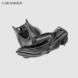 Planet Gates Mens Genuine Sheepskin Leather Gloves Driving Car Motorcycle Bike Goatskin Touch Screen Mittens