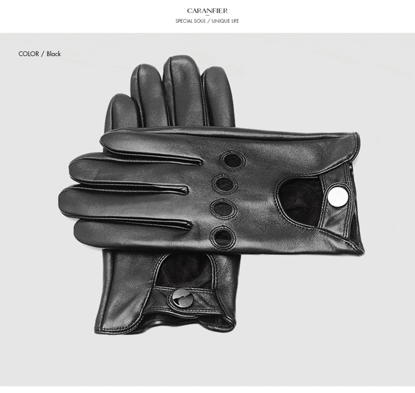 Planet Gates Mens Genuine Sheepskin Leather Gloves Driving Car Motorcycle Bike Goatskin Touch Screen Mittens