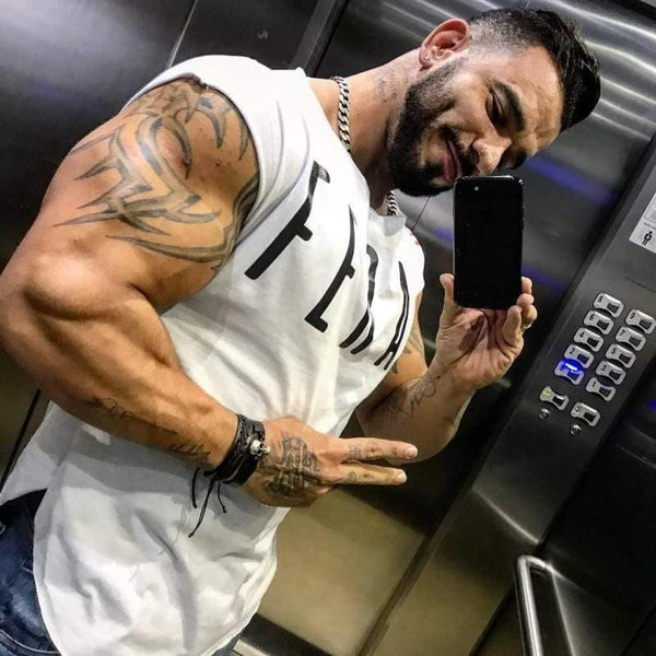 Mens Gyms T-shirt Fitness Bodybuilding Short Sleeve Cotton T Shirt Man Summer Casual Fashion Print Slim Tees Tops Brand Clothes