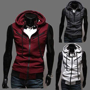 Planet Gates Mens Hooded Sleeveless Zip Casual Sweatshirt Hoodies Jacket Vest Waistcoats Top