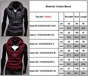Planet Gates Mens Hooded Sleeveless Zip Casual Sweatshirt Hoodies Jacket Vest Waistcoats Top