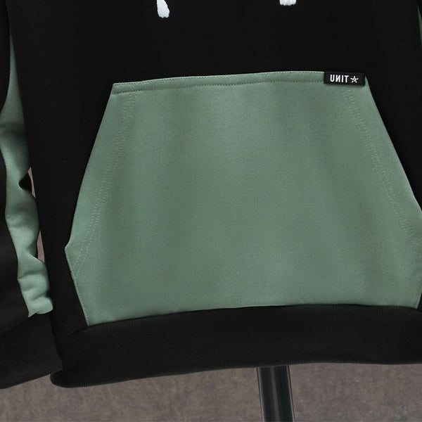 Planet Gates Mens Hoodies Men  Spring Patchwork Sweatshirt Japanese Streetwear Harajuku Hip Hop Oversized Yellow Hoodie Men