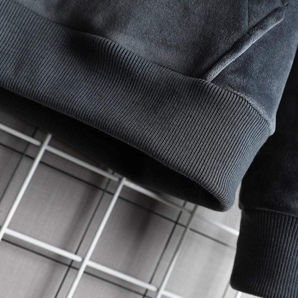 Planet Gates Mens Hoodies Men  Winter Velvet Sweatshirt Japanese Streetwear Harajuku Oversized Black Hoodie Men Sweatshirts