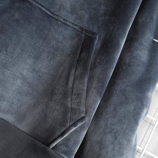 Planet Gates Mens Hoodies Men  Winter Velvet Sweatshirt Japanese Streetwear Harajuku Oversized Black Hoodie Men Sweatshirts