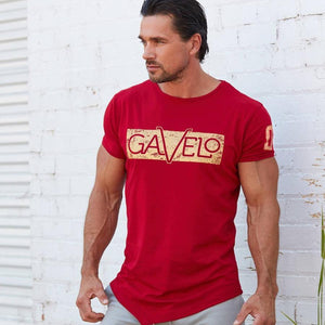 Mens Joggers Workout Cotton T-shirt Casual Fashion Slim T Shirt Male Gyms Fitness Bodybuilding Tee Tops Summer Crossfit Clothing