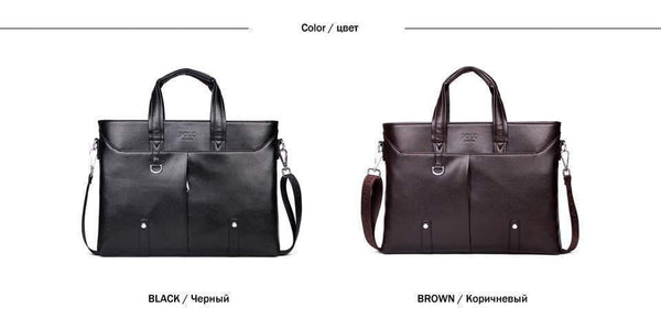 Planet Gates Mens Leather Briefcase Bag Solid Large Business Man Bag Laptop Handbag pasta executiva masculino