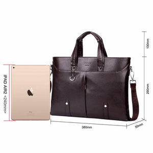 Planet Gates Mens Leather Briefcase Bag Solid Large Business Man Bag Laptop Handbag pasta executiva masculino