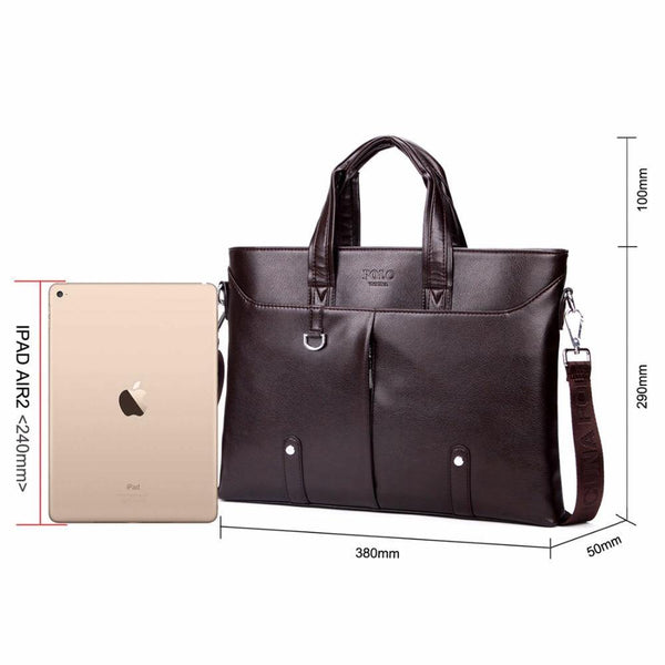 Planet Gates Mens Leather Briefcase Bag Solid Large Business Man Bag Laptop Handbag pasta executiva masculino