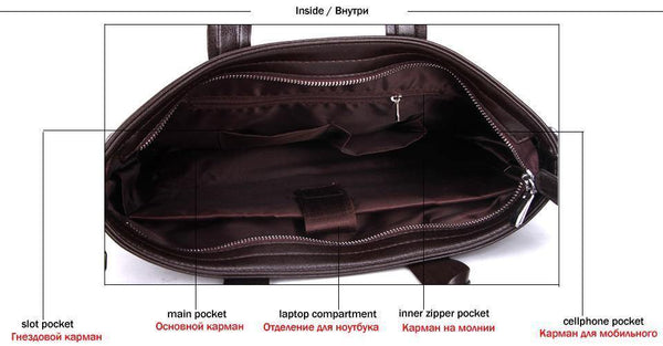 Planet Gates Mens Leather Briefcase Bag Solid Large Business Man Bag Laptop Handbag pasta executiva masculino