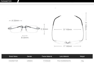Planet Gates Mens Lightweight Titanium Rimless Eyeglasses Frames Prescription Optical Glasses Frame