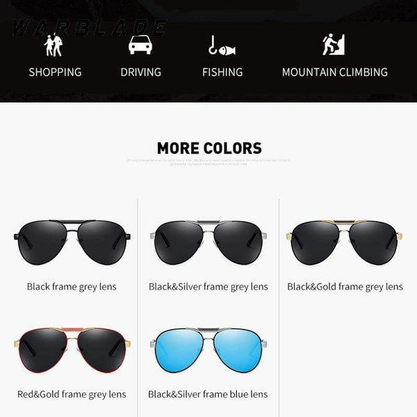 Planet Gates Mens Polarized Sunglasses for Sports Outdoor Driving Polaroid Sunglasses Men Pilot Metal Frame Sun Glasses Gafas De