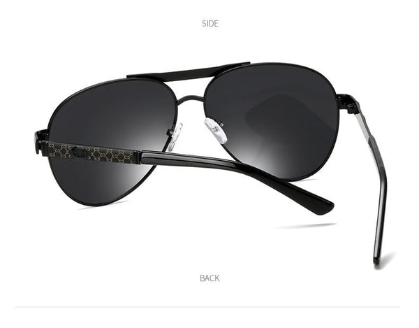 Planet Gates Mens Polarized Sunglasses for Sports Outdoor Driving Polaroid Sunglasses Men Pilot Metal Frame Sun Glasses Gafas De