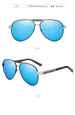 Planet Gates Mens Polarized Sunglasses for Sports Outdoor Driving Polaroid Sunglasses Men Pilot Metal Frame Sun Glasses Gafas De