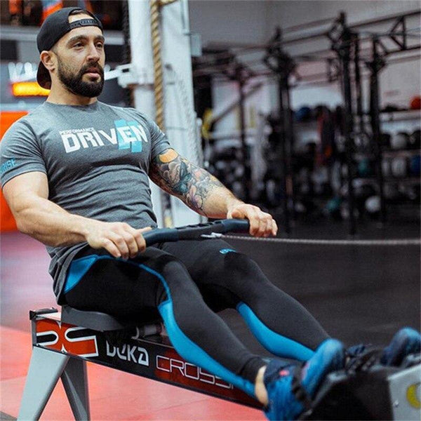 Mens Short Sleeve Cotton T-shirt Male Casual Fashion Printed T Shirt Gyms Fitness Bodybuilding Workout Brand Tees Tops Apparel