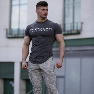 Mens Short Sleeve O-Neck Cotton T-shirt 2018 New Gyms Fitness Bodybuilding T Shirt Male Summer Casual Fashion Tee Tops Clothing