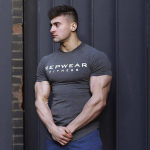 Mens Short Sleeve O-Neck Cotton T-shirt 2018 New Gyms Fitness Bodybuilding T Shirt Male Summer Casual Fashion Tee Tops Clothing