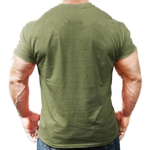 Mens Short Sleeve Solid Cotton T-shirt Gyms Fitness Bodybuilding Workout T Shirts Summer Casual Slim Tee Tops Crossfit Apparel