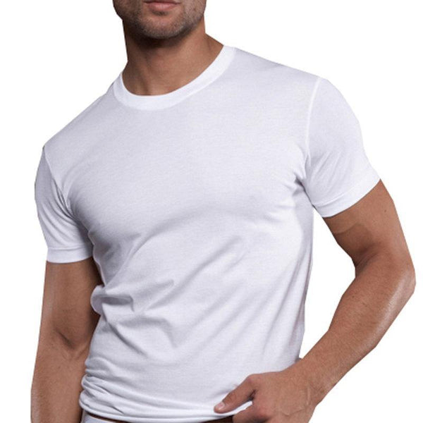 Mens Short Sleeve Solid Cotton T-shirt Gyms Fitness Workout T Shirts Male Summer Casual Fashion Slim Tee Tops Crossfit Clothing