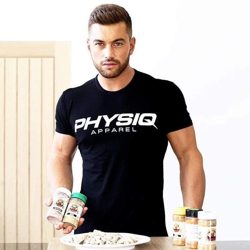 Mens Short Sleeve T-shirt Gyms Fitness Workout Cotton T Shirt Summer Male Casual Fashion Slim Black Tees Tops Brand Clothing