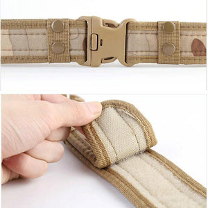 Mens Tactical Belt Military Nylon Belt Outdoor Multifunctional Training Belt High Quality Camouflage Waist Strap