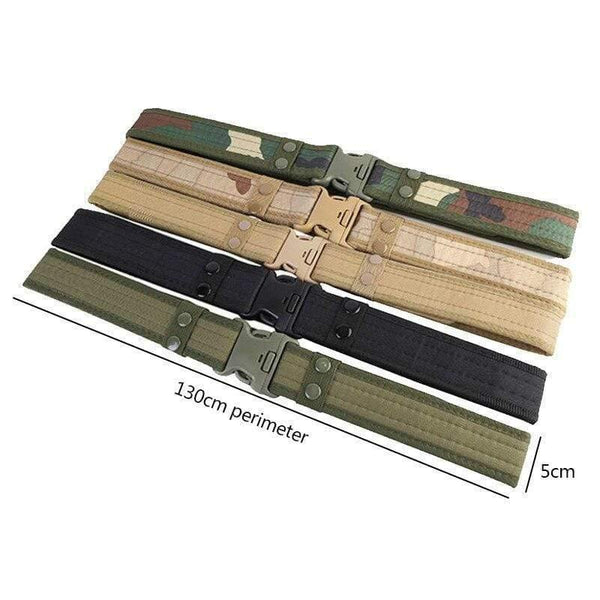 Mens Tactical Belt Military Nylon Belt Outdoor Multifunctional Training Belt High Quality Camouflage Waist Strap