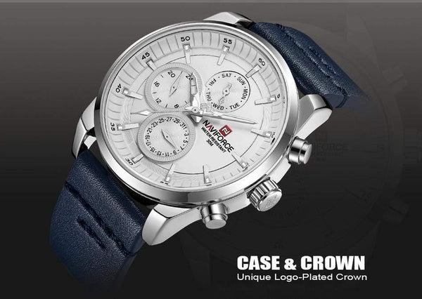 Planet Gates Mens Watches  Luxury Waterproof 24 hour Date Quartz Watch Man Fashion Leather Sport Wrist Watch Men Clock